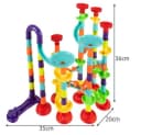 KRUZZEL Kugelbahn 3D Bausatz 113 Teile 30 Bälle Bunt Bild 1