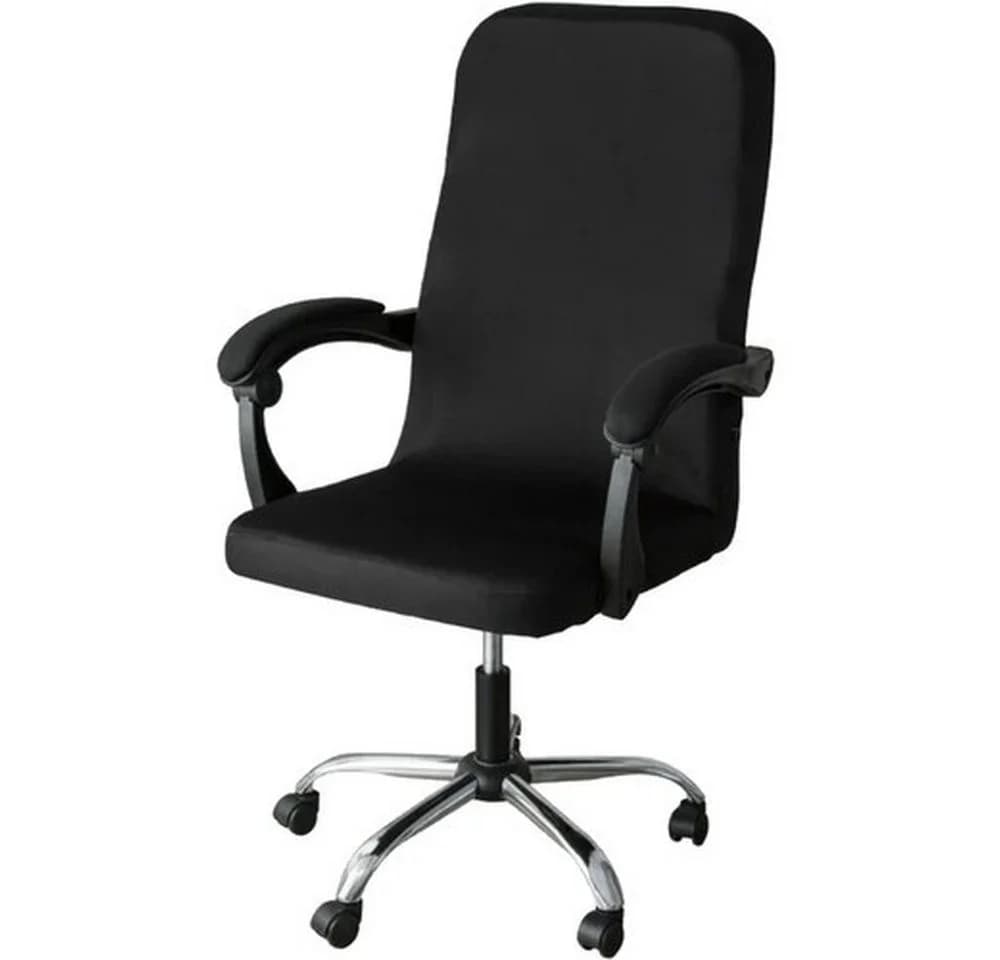 MALATEC Bürostuhlbezug Schwarz Universalgröße mit Reißverschluss - Bild 2