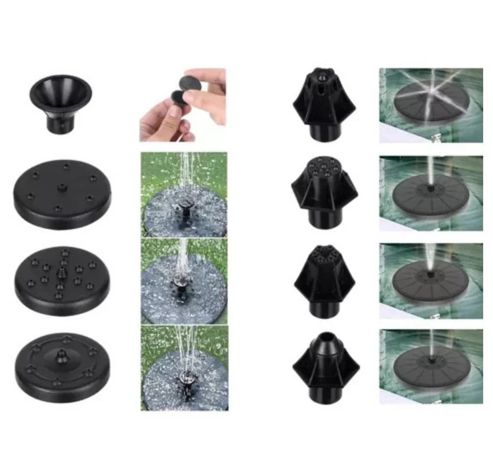 Gardlov Solarbrunnen mit LED-Beleuchtung & 7 Aufsätzen - Bild 5