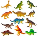 KRUZZEL 12-tlg. Dinosaurierfiguren Set Bunt PVC Kinderspielzeug Bild 1