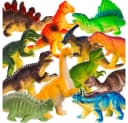 KRUZZEL 12-tlg. Dinosaurierfiguren Set Bunt PVC Kinderspielzeug Bild 2