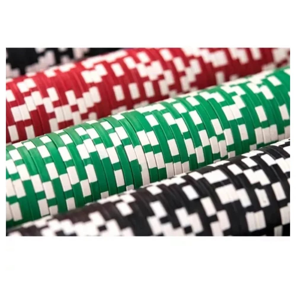 MALATEC Pokerkoffer Set 500 Chips Bunt Texas Hold'em