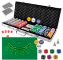 MALATEC Pokerkoffer Set 500 Chips Bunt Texas Hold'em Bild 2