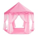 KRUZZEL Spielzelt Prinzessinnenschloss Rosa Sechseckig Bild 1
