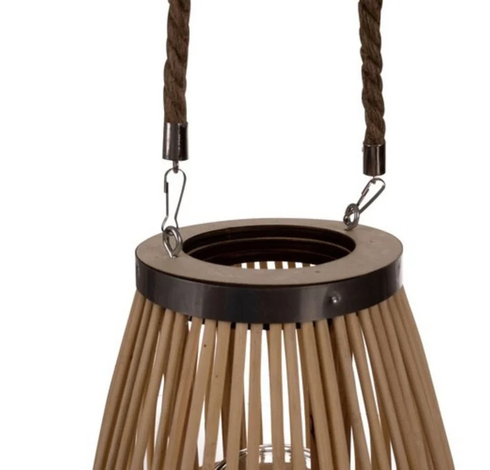 Ruhhy Kerzenlaterne Bambus-Rattan Laterne - Bild 4