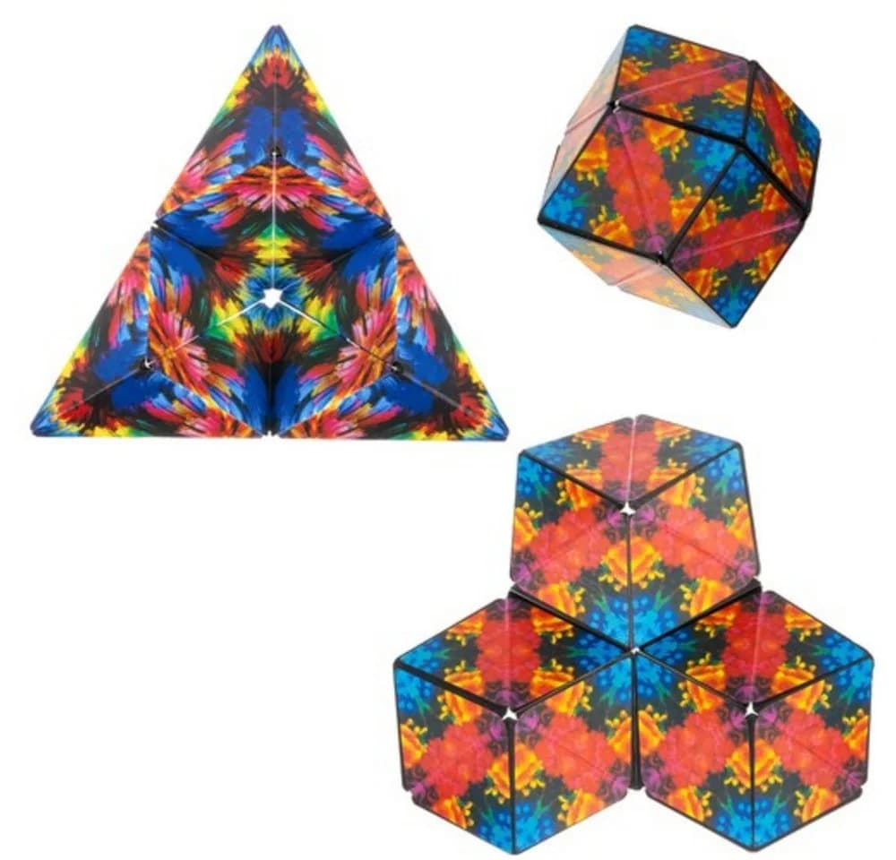KRUZZEL Anti-Stress-Würfel Magnetisch Bunt