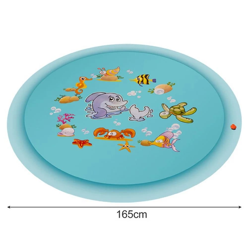 KRUZZEL Spiel-Wassersprenkler Kinder Wassersprinkler Wasserfontänenmatte 165 cm
