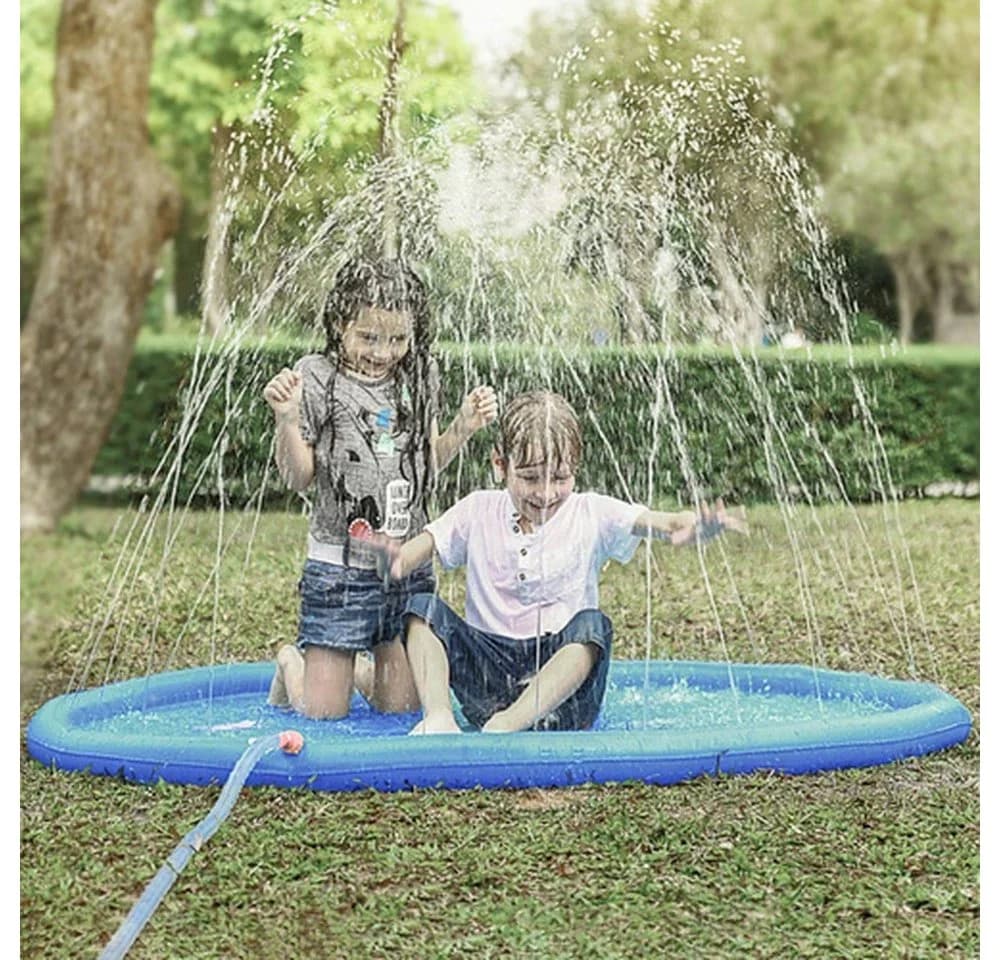 KRUZZEL Spiel-Wassersprenkler Kinder Wassersprinkler Wasserfontänenmatte 165 cm - Bild 5