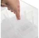 KRUZZEL Bausteinkasten 29L 4-stöckig Transparent Weiß Grau Bild 3