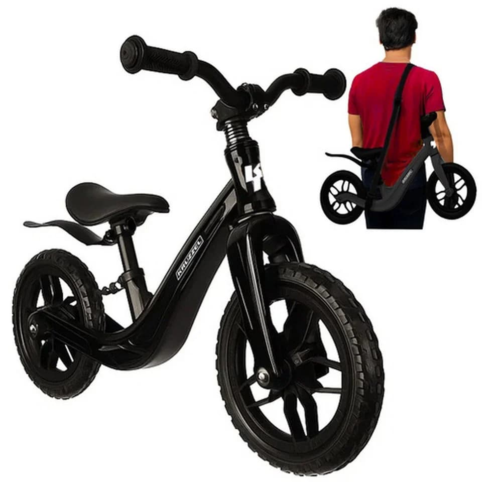 KRUZZEL Laufrad 12 Zoll Kinderfahrrad Schwarz - Bild 2