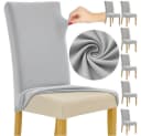 Ruhhy Stuhlbezug 6er-Set Grau Polyester Elasthan Bild 2