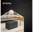 Ruhhy Pouf Hocker Sitzbox Samtpouf 54 l Stauraum Bild 4
