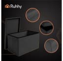 Ruhhy Pouf Hocker Sitzbox Samtpouf 54 l Stauraum Bild 5
