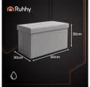 Ruhhy Stauraumhocker Stoffpouf Sitzbox Truhe XL Bild 1
