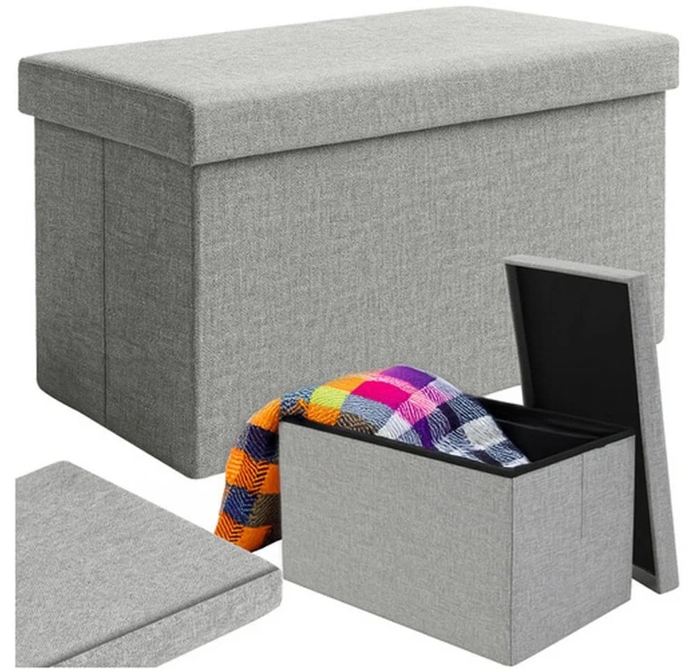 Ruhhy Stauraumhocker Stoffpouf Sitzbox Truhe XL - Bild 2