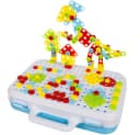 ISO TRADE Lernspielzeug Kreativ-Mosaik mit Schraubendreher 196-St. 3D-Bausteine Bild 3