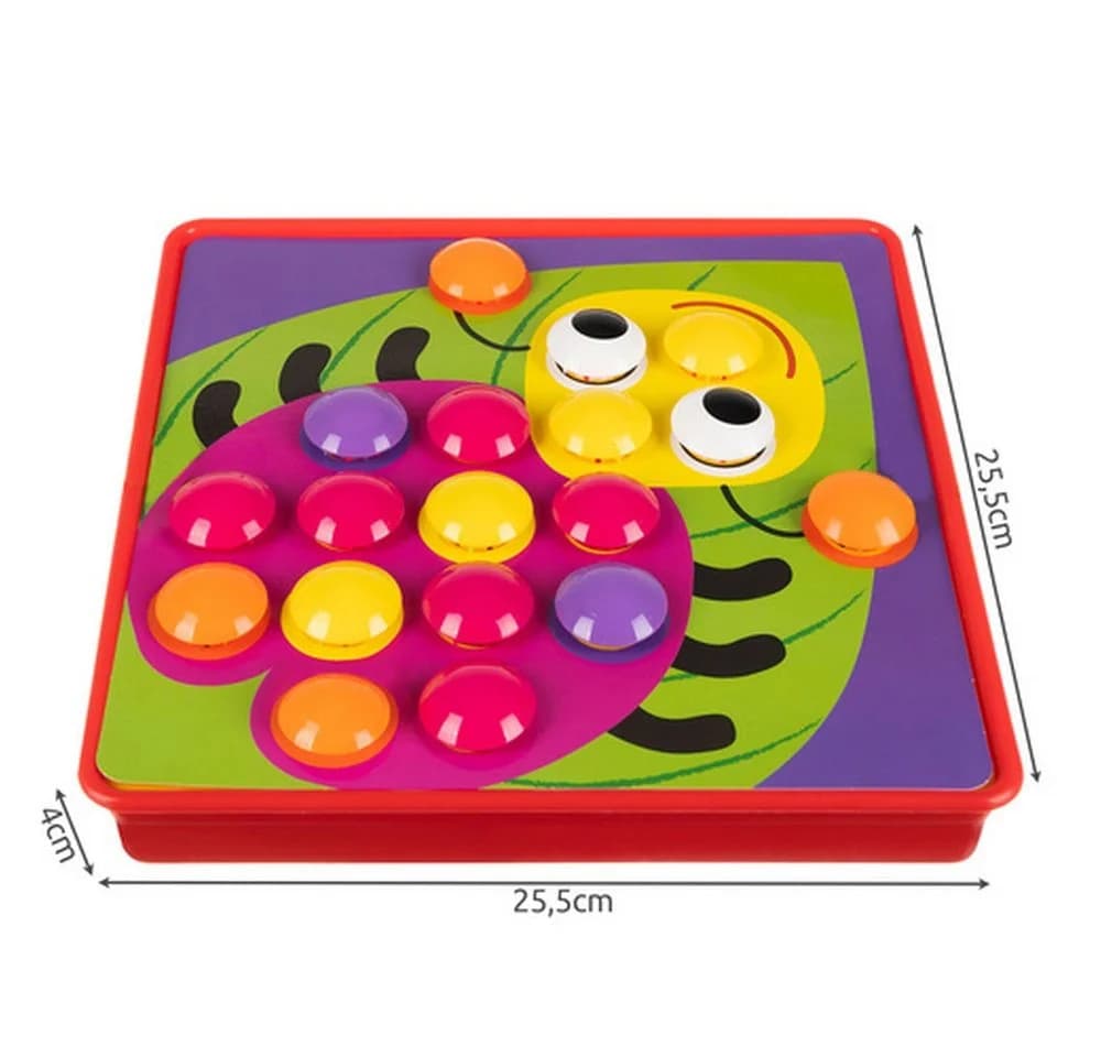 ISO TRADE Lernpuzzle Mosaik Knopfpuzzle