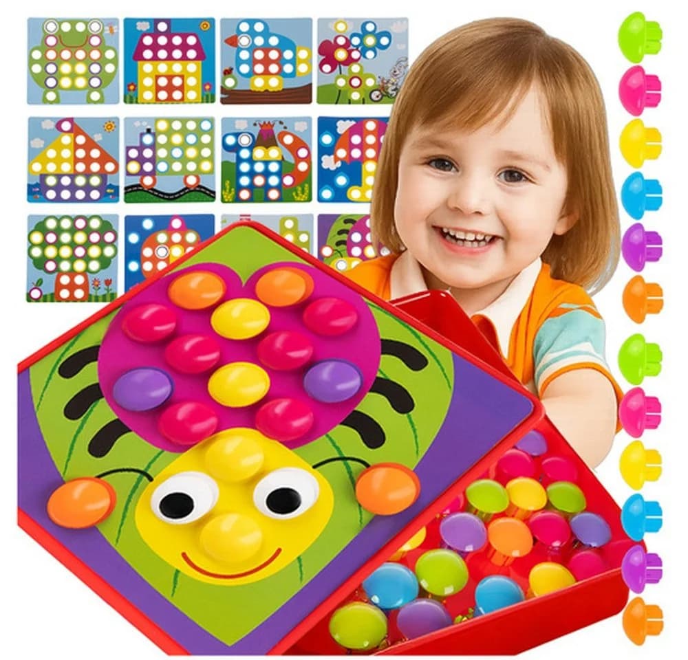 ISO TRADE Lernpuzzle Mosaik Knopfpuzzle - Bild 2