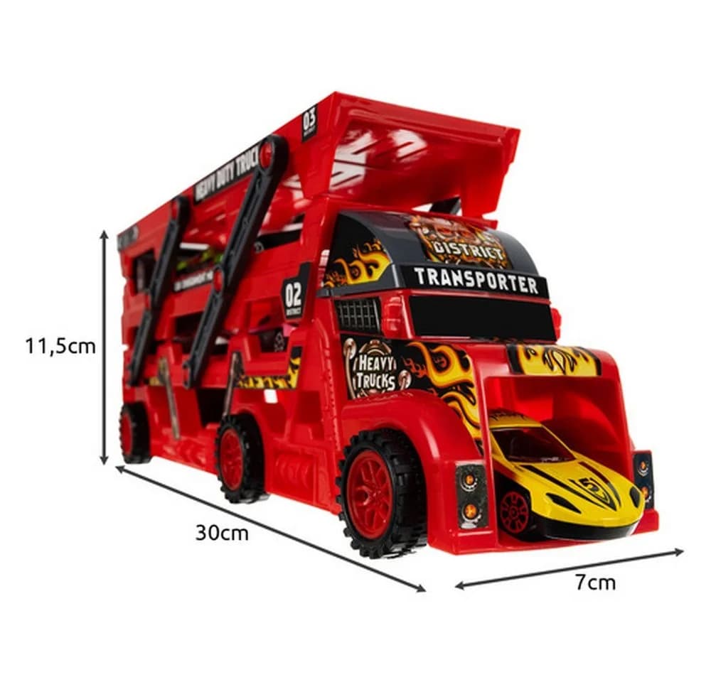 ISO TRADE Spielzeug-LKW mit 6 Autos