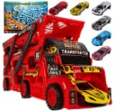 ISO TRADE Spielzeug-LKW mit 6 Autos Bild 2