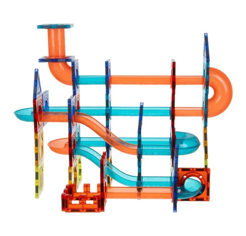 ISO TRADE Kugelbahn Magnetische Bausteine 3D Bunt 96 Teile