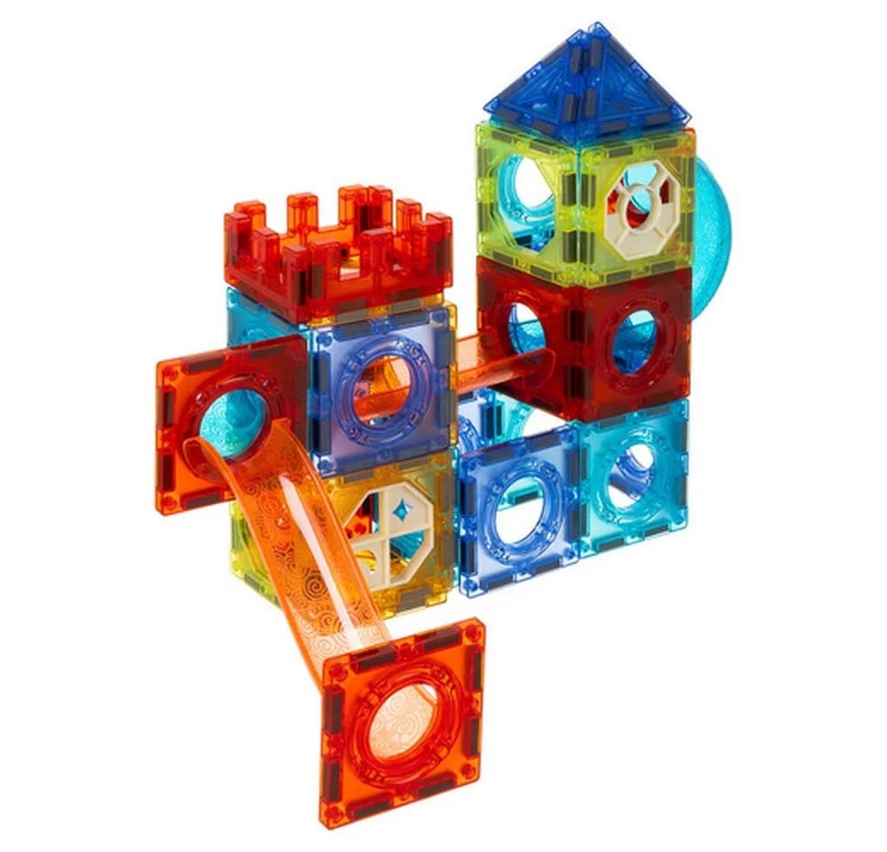 ISO TRADE Kugelbahn Magnetische Bausteine 3D Bunt 96 Teile - Bild 3