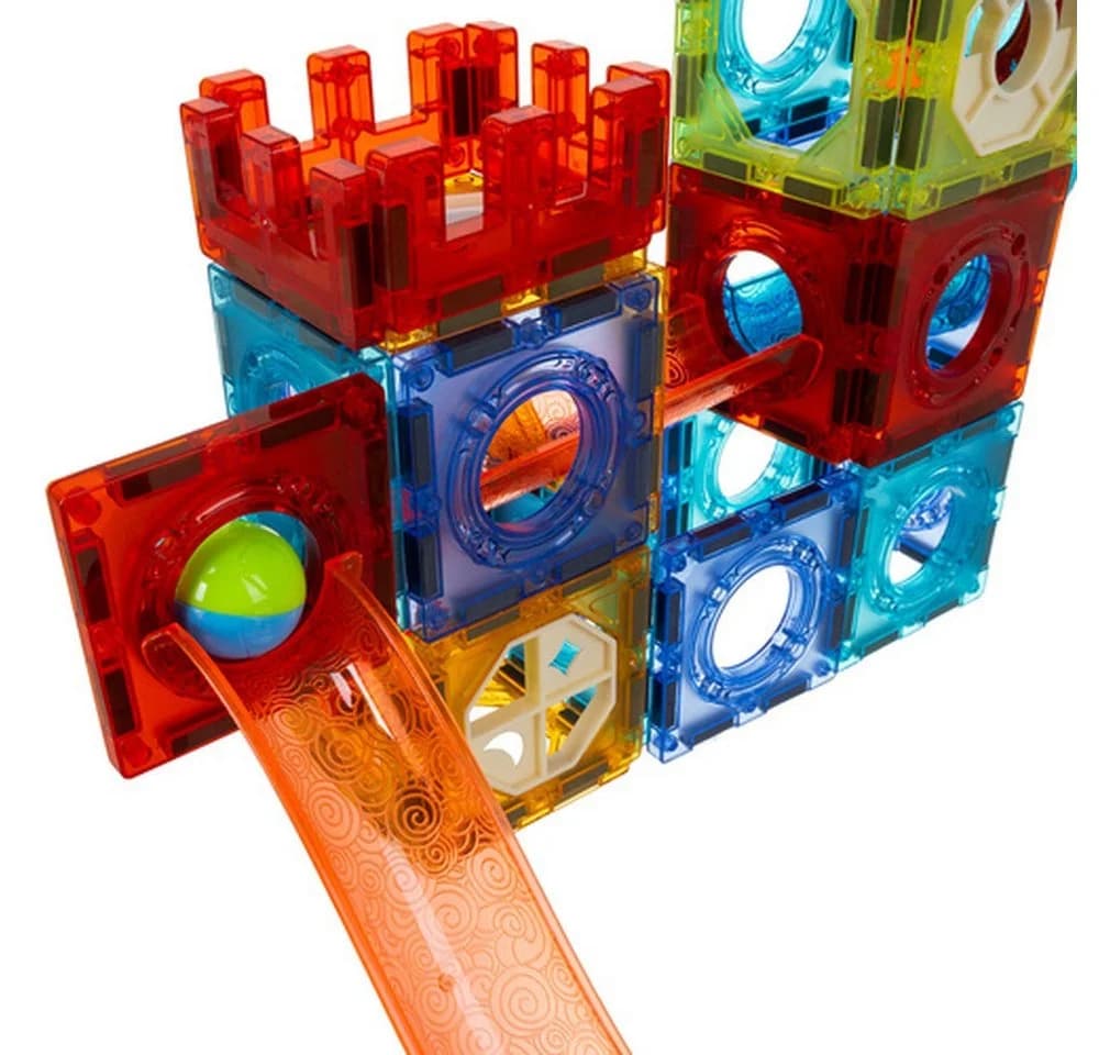ISO TRADE Kugelbahn Magnetische Bausteine 3D Bunt 96 Teile - Bild 5