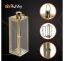 Ruhhy Glaslaternen Set 3-tlg. mit Tragegriff Elegantes Dekolicht Bild 4
