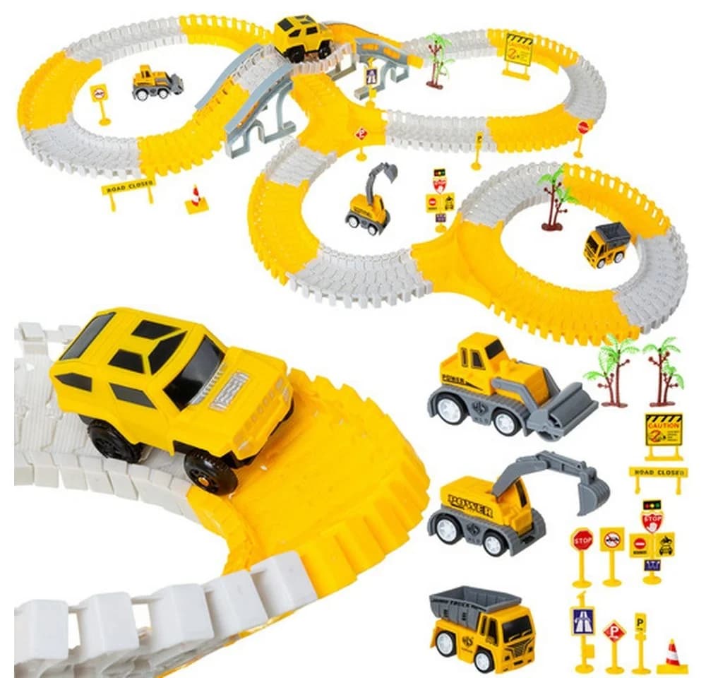 ISO TRADE Baustellen-Rennstrecken-Bauset 255 Teile - Bild 2
