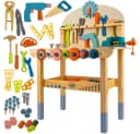 KRUZZEL Spielwerkbank Kinderwerkstatt 3-in-1 Holzwerkzeugen Bunt Bild 2