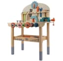 KRUZZEL Spielwerkbank Kinderwerkstatt 3-in-1 Holzwerkzeugen Bunt Bild 4