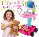 ISO TRADE Spielzeug-Arztkoffer Arztset Bunt 2-stöckiger Kinderwagen Bild 2