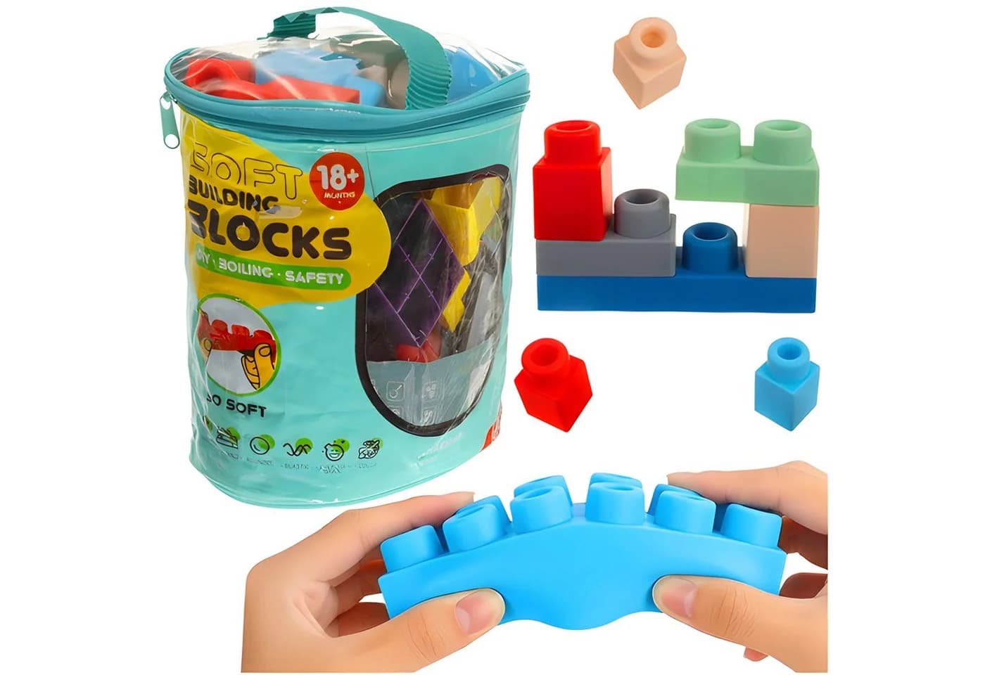 Trizand Gummiblöcke Spielbausteine 30er Set