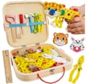 KRUZZEL Holz-Werkzeugkasten für Kinder Bild 2