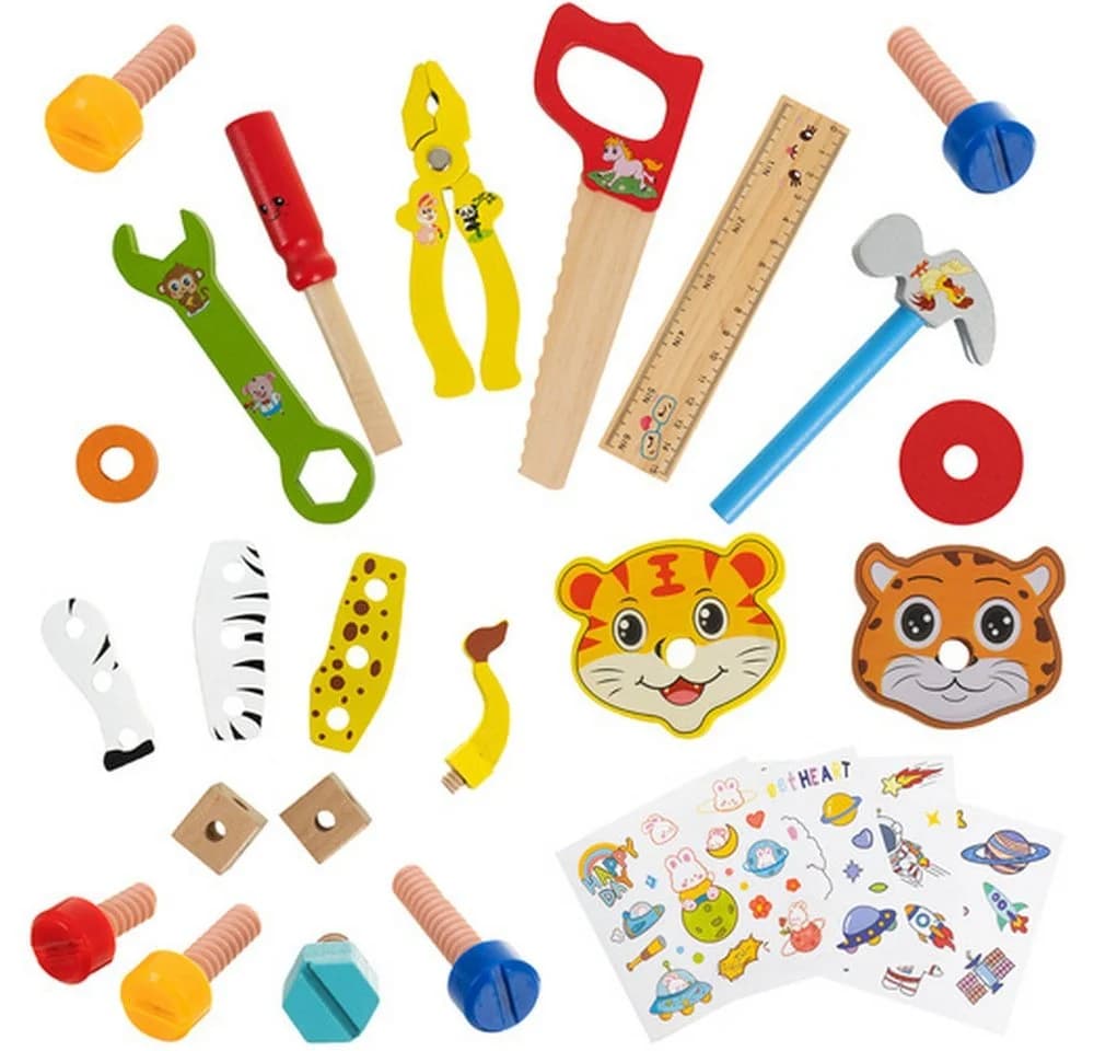 KRUZZEL Holz-Werkzeugkasten für Kinder - Bild 3