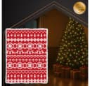 Ruhhy Weihnachtsdecke Kuscheldecke Rot/Weiß Polyester Bild 3