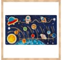 KRUZZEL Steckpuzzle Holzpuzzle Planetenlabyrinth Sonnensystem, 8 Puzzleteile Bild 5