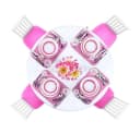 KRUZZEL Puppenhausmöbel Esszimmerset Rosa & Weiß 43 Teile Bild 3