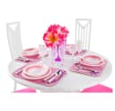 KRUZZEL Puppenhausmöbel Esszimmerset Rosa & Weiß 43 Teile Bild 4