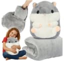 KRUZZEL 3-in-1 Hamsterdecke Kuscheltier Decke Kissen Bild 2