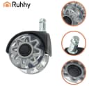 Ruhhy Stuhlrollen 5er-Set 2,5 Zoll Grau Bild 5
