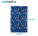 ISO TRADE Gewichtsdecke Kinder 4 kg Marineblau Weltraummotiv Bild 1