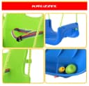 KRUZZEL 3-in-1 Kinderschaukel Babyschaukel mit Sicherheitsbügel Grün/Blau Bild 3