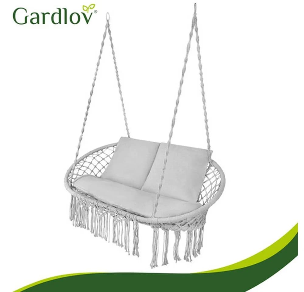 Gardlov Doppelschaukel Storchennest Zweisitzer Schwarz - Bild 4