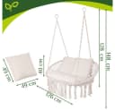 Gardlov Storchennest Gartenschaukel Zweisitzer Beige/Grau Bild 1