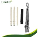 Gardlov Hängesessel Grau mit Kissen & Metallstange Bild 5