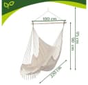 Gardlov Hängesessel Schaukel Storchennest Beige mit Kissen Bild 1