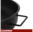 Kaminer Feuerschale Garten 80 cm Schwarz Bild 5