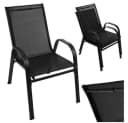 Gardlov Gartenlounge-Set Schwarz stapelbar wetterfest Bild 2