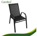 Gardlov Gartenlounge-Set Schwarz stapelbar wetterfest Bild 3